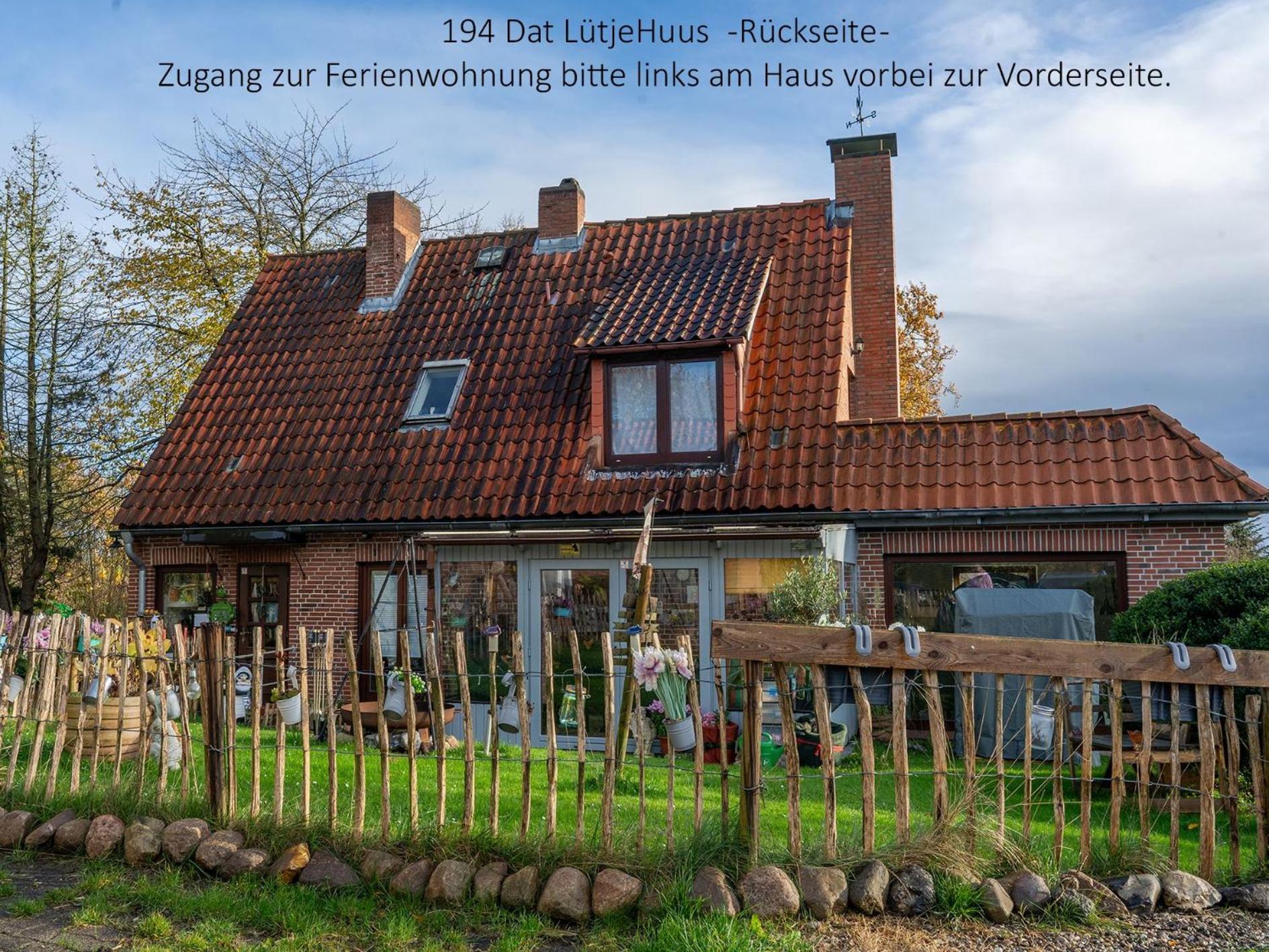 194 Fewo Dat Luetjehuus Mit Dachterrasse Im Ersten Stock Лютьєнбурґ Екстер'єр фото